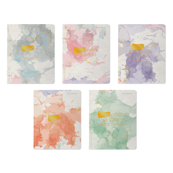 Тетрадь 48л А5+ клетка "Primavera" картон, ассорти 7-48-1321 Bruno Visconti