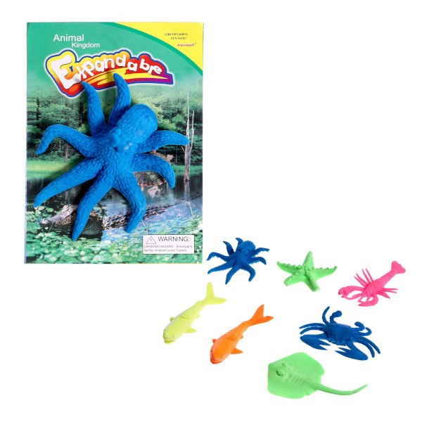 Игрушка растущая "Морские обитатели" 15*11*11см, ассорти 9643870
