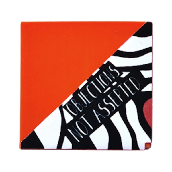 Ластик Be Smart "Abstract" квадрат 40*40*10мм, винил, красный BSE002-03