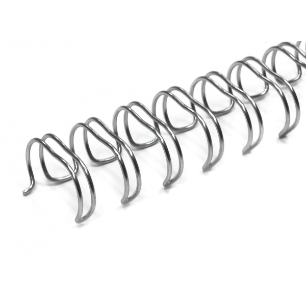 Пружина для переплёта метал.  9,5мм (до 75л) серебро 1шт