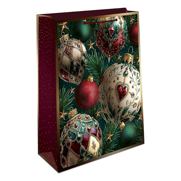 Пакет бумажный 42,5*33*10см "Драгоценные шары" 0195.537 Арт Дизайн