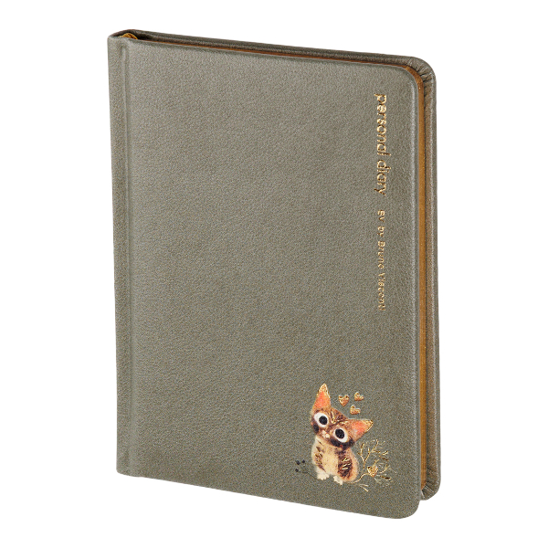 Ежедневник А6+ не дат Bruno Visconti "Котики приносят счастье" тв.обл., иск. кожа, бежевый 3-745/20