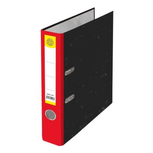 Файл А4, 50мм, картон, мраморный красный D00013-RD1 Dolce Costo