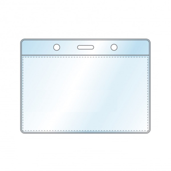 Бейдж 87*120мм горизонт., без держателя, пластик, прозрач. 1065.Г ДПС (1шт)