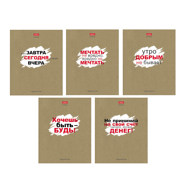 Тетрадь 48л А5 линейка "Истинные истины" крафт-картон, ассорти 48Т5В2 Hatber