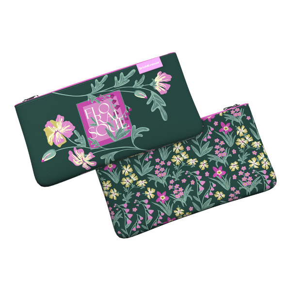 Пенал-косметичка 1 отд., 22*12см "Floral Soul" без напол., полиэстер 63033 Erich Krause