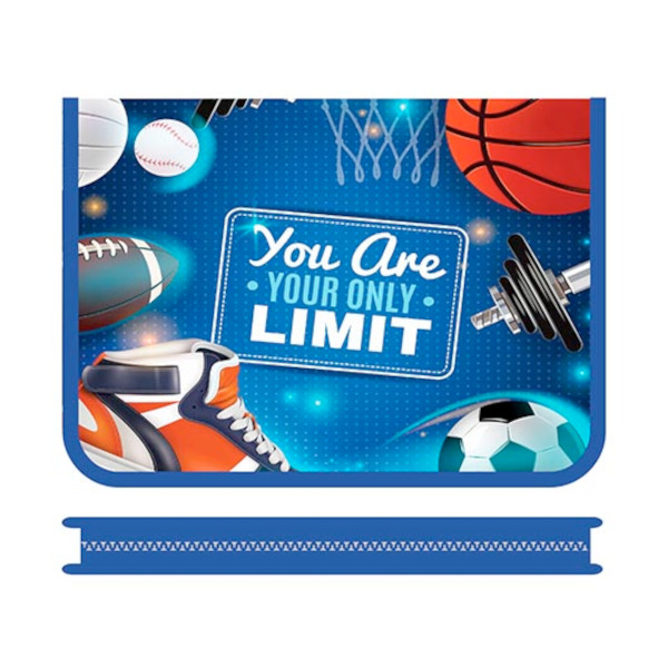 Папка для тетрадей А4 1отд., пластик, молния "Спортивная жизнь" ПМ-А4-04 Пчелка