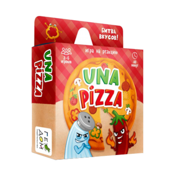Игра карточная "Una pizza" 60 карт 8,2х8,2 см. 4660136220367