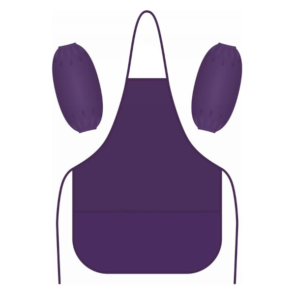 Фартук для уроков труда+нарукавники "Фиолетовый" 54*45см, 3 кармана PA0003-VL Lamark