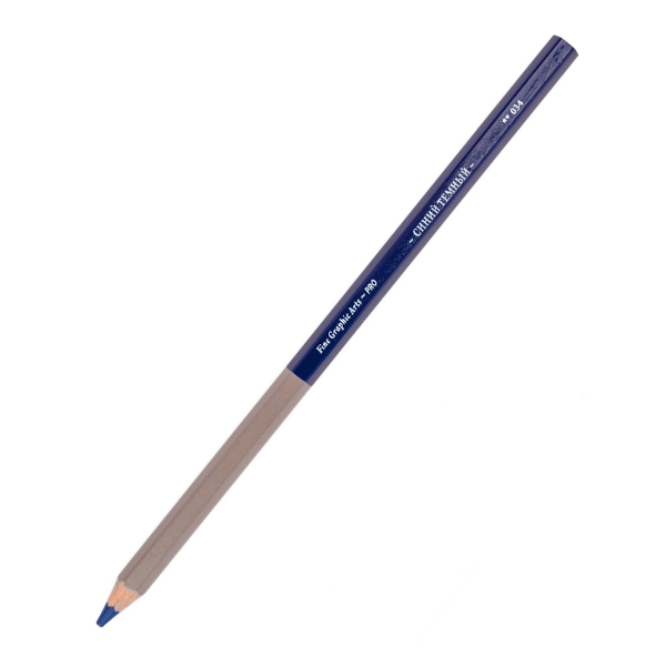 Карандаш дерево, 6-гран., синий темный 034 "GrafArt PRO" 194034 Малевичъ (1шт)