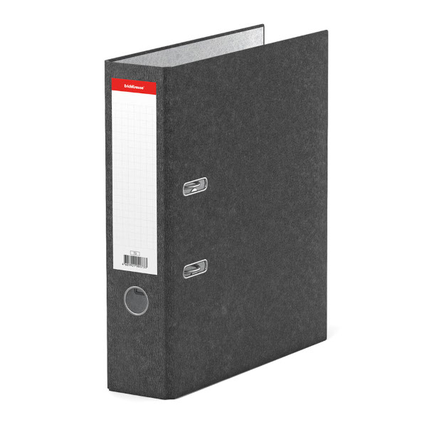Файл А4, 70мм, разборный, картон, мраморный серый "Basic" 73 Erich Krause