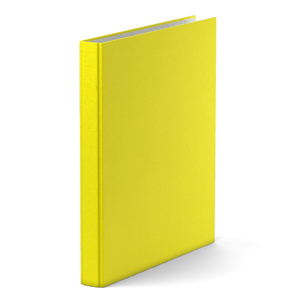Папка 2 кольца А4, 35мм, картон/бумага, желтая "Neon" EК39058 Erich Krause