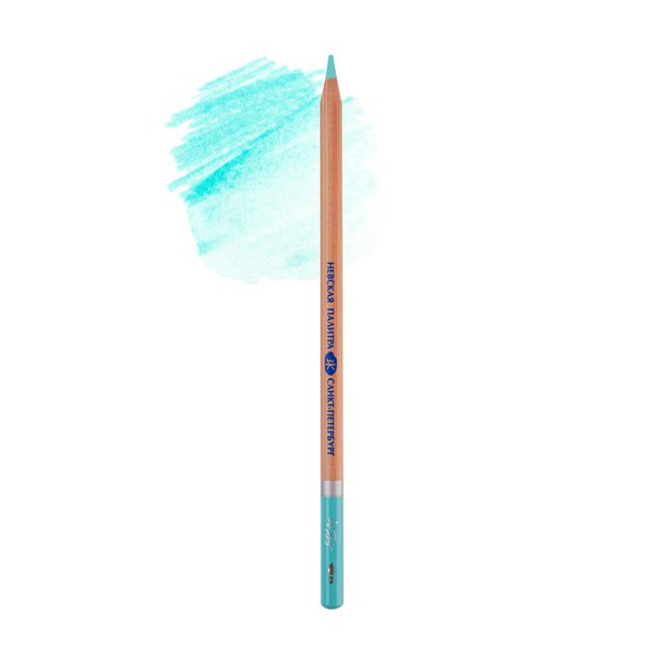 Карандаш акварельный Невская палитра "Белые ночи" №46 (светло-бирюзовый) круглый, дерево 158-46