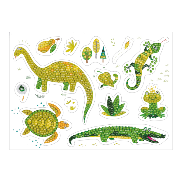 Алмазная мозаика наклейки ФРЕЯ 14*19,5см "Зелёное настроение" ALVN-117