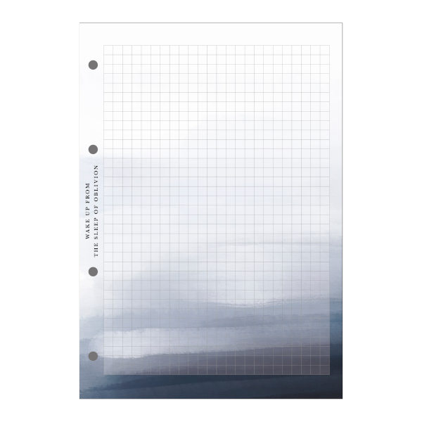 Сменный блок для тетрадей на кольцах А5  50л, клетка, рисунок "Oblivion" N4567 Be Smart