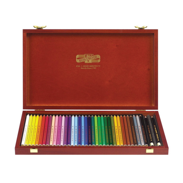 Карандаши 36цв, дерево, 6-гран. "Polycolor" дерев.уп. 3895036001DK Koh-i-noor
