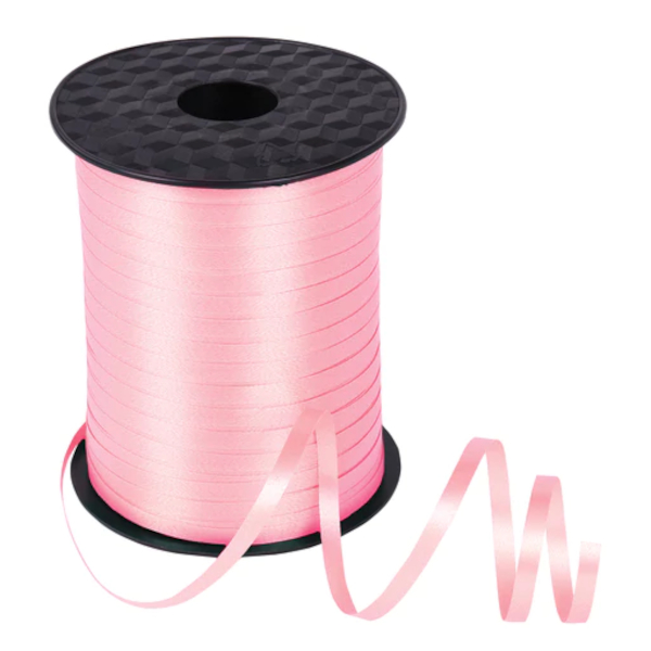 Лента пластиковая 5мм*500м розовый 591812 Золотая сказка