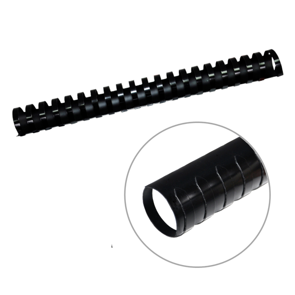 Пружина для переплёта пласт. 25мм (до 240л) черная 1шт