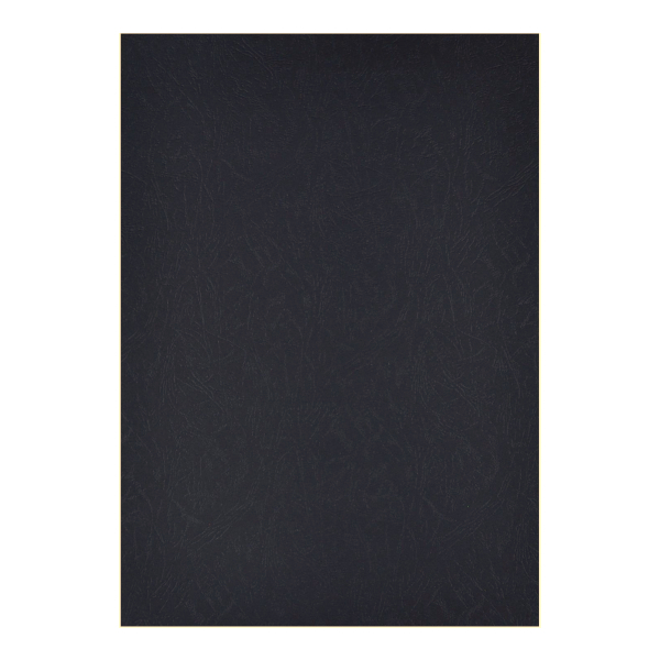 Обложка для переплёта А3 картон "кожа" черный, 230 г/м2 (1шт)