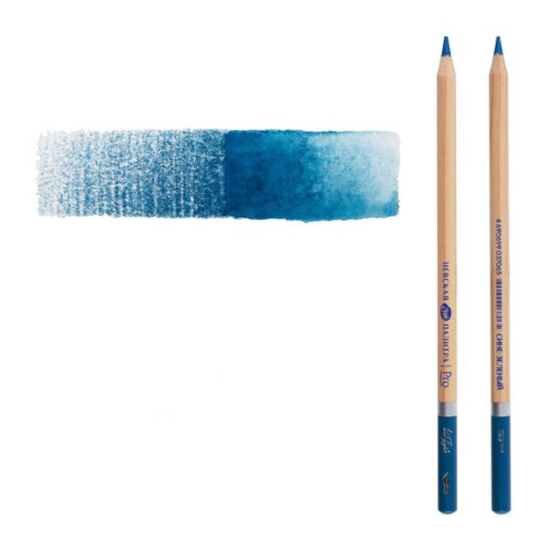 Карандаш акварельный Невская палитра "Белые ночи" №519 (сине-зеленый) круглый, дерево 158-519