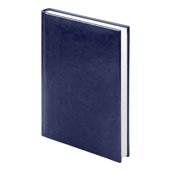 Ежедневник А5 2027г Lamark "Сигма" тв.обл., иск.кожа, сшивка, синий 27100-BL