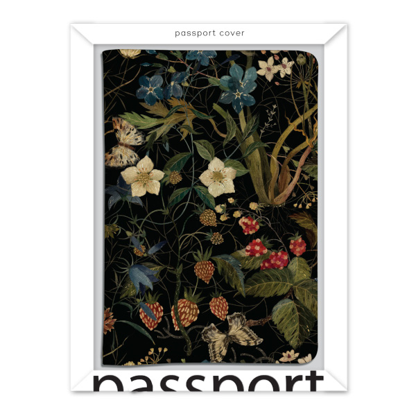 Обложка для паспорта "Flora. Лесные ягоды" иск.кожа 3-620/06 Bruno Visconti