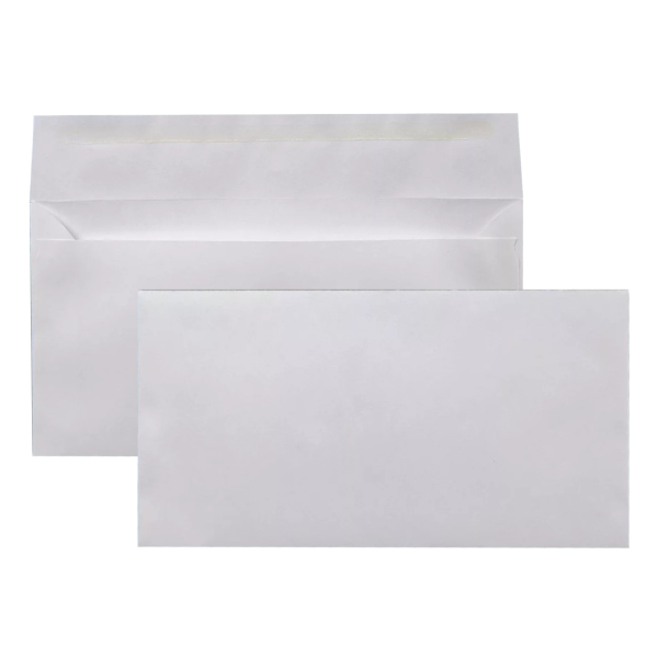 Конверт Е65 110*220мм без окна, без запечатки, декстрин, 80г/м2 75 В-Вн Н* канцел. РПФ