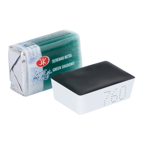 Акварель худож. Невская Палитра "Белые ночи" кювет 2,5 мл зеленая мгла 1911760