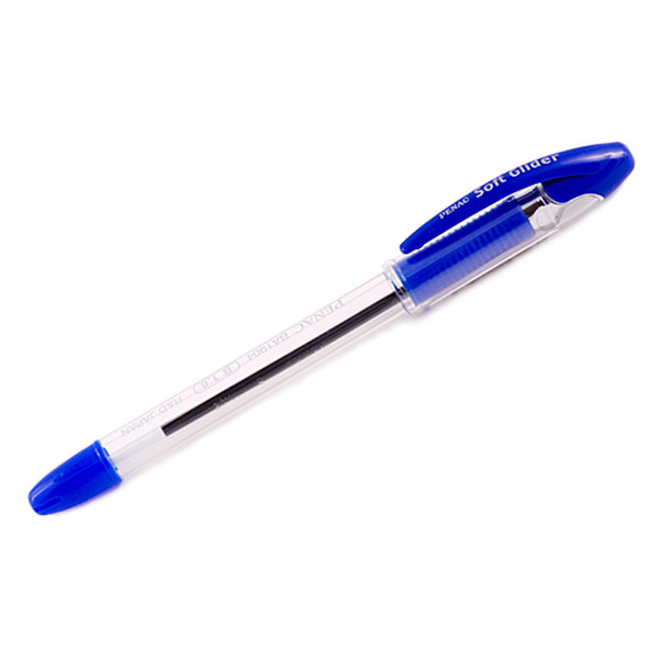 Ручка шар. масл. осн. 1,6мм, синий, прозрач. корп. "Soft Glider" BA1904-03B Penac
